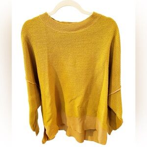 Deep Yellow Ribbed Eda Casey Long Sleeve
